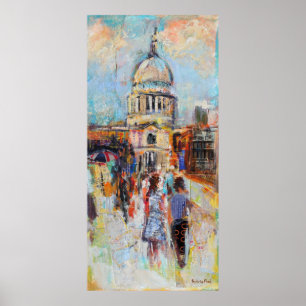 St Paul's from the Millennium Bridge Poster