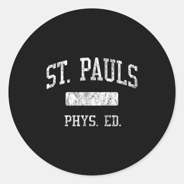 St. Pauls High School Hs Saint Pauls Nc Phys Ed  Classic Round Sticker (Front)