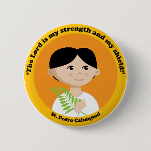 St. Pedro Calungsod 6 Cm Round Badge