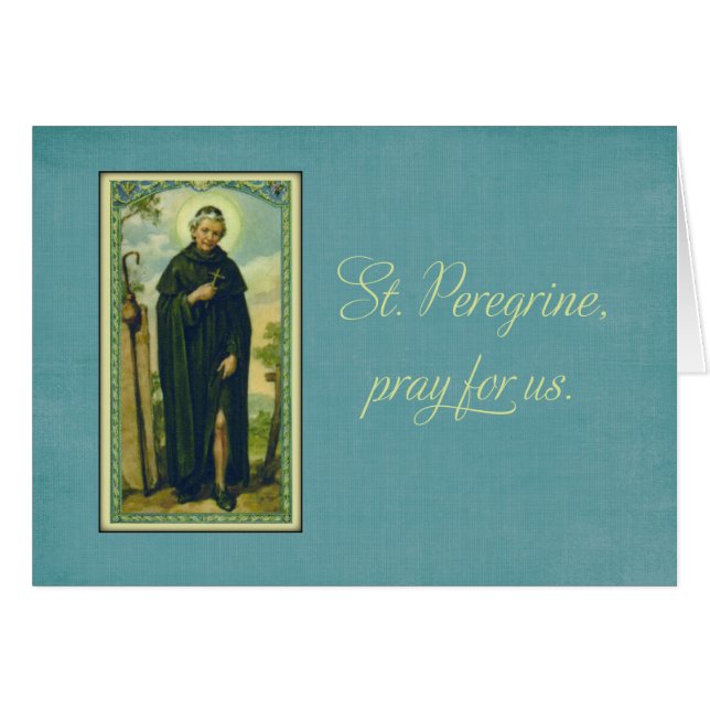 St. Peregrine, Patron Saint of Cancer (Front Horizontal)