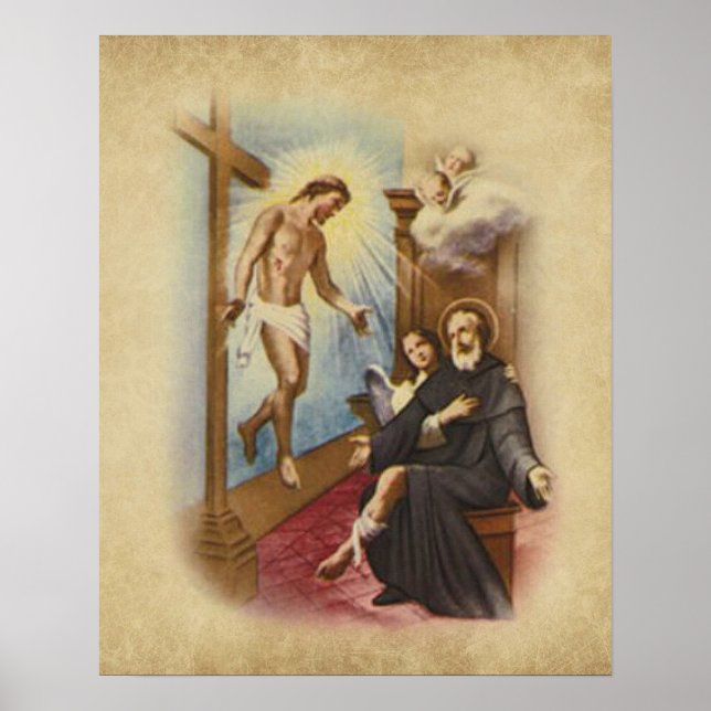 St. Peregrine Patron Saint of Cancer Patients Poster (Front)