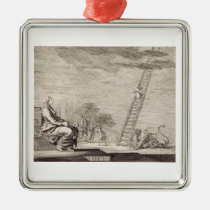 St. Perpetua’s Vision: The Ladder of Martyrdom Art Metal Ornament