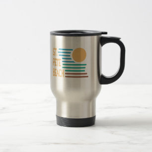 St. Pete Beach Florida geometric sunset Travel Mug
