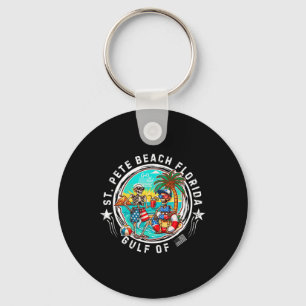 St. Pete Beach Florida Men And Women Key Ring