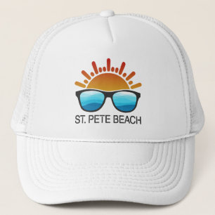 St. Pete Beach Florida Sunglasses Trucker Hat