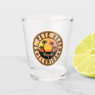 St Pete Beach Florida Sunset Paradise Vintage Shot Glass