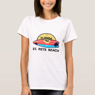 St Pete Beach Florida Surfboard Beach Surfing T-Shirt