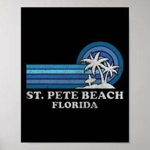 St. Pete Beach Florida Vintage Family Summer Vacat Poster