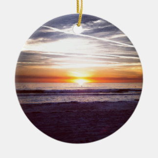 St. Pete Beach sunset.jpg Ceramic Tree Decoration