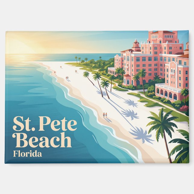 St. Pete Beach USA Magnet (Front)