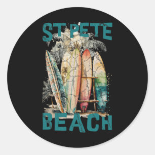 St Pete Florida Classic Round Sticker