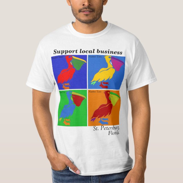 St. Pete Native Pelican T-Shirt (Front)