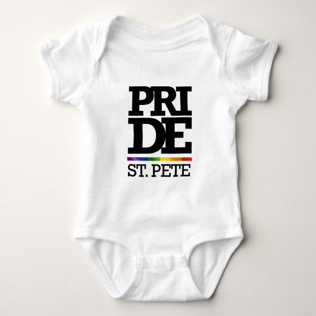 ST. PETE PRIDE -.png Baby Bodysuit (Front)