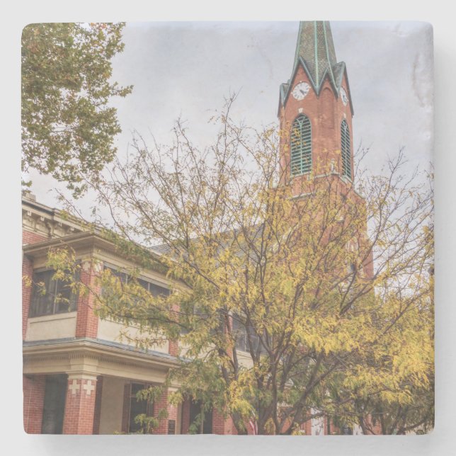 St Peter Catholic Church Stone Coaster (Front)