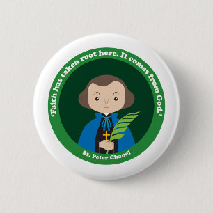 St. Peter Chanel 6 Cm Round Badge