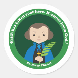 St. Peter Chanel Classic Round Sticker