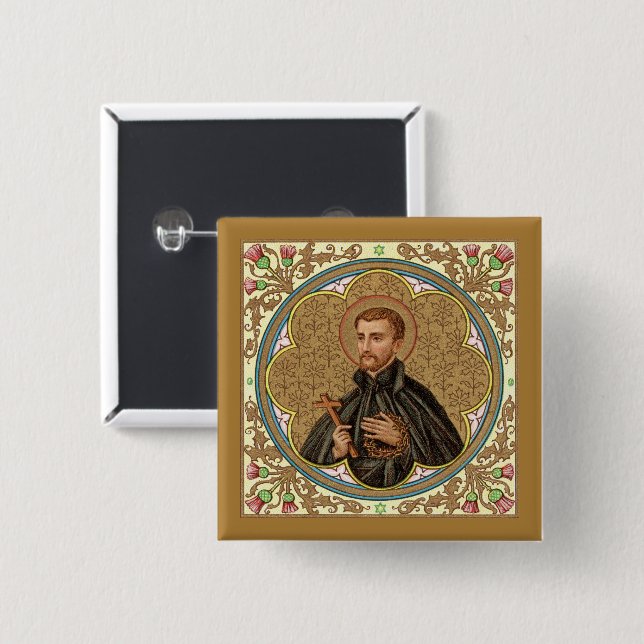 St. Peter Claver (BK 058) Square 15 Cm Square Badge (Front & Back)