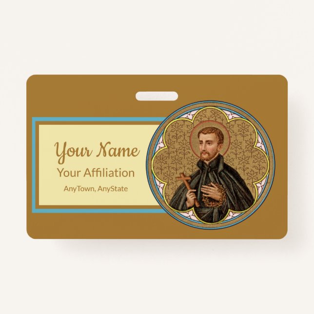 St. Peter Claver (BK 058; Style 2) ID Badge (Front)