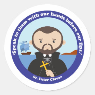 St. Peter Claver Classic Round Sticker
