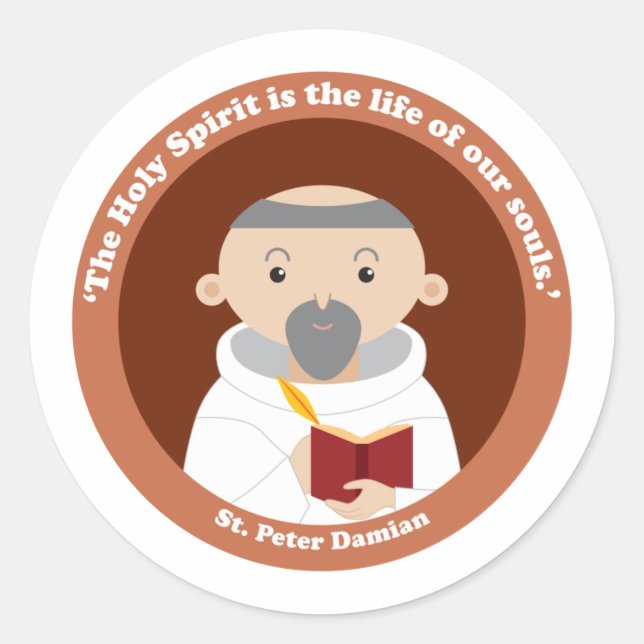 St. Peter Damian Classic Round Sticker (Front)