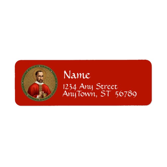 St. Peter Faber (BK 051) Return Address Label (Front)
