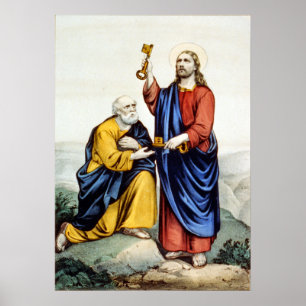 St. Peter Receiving the Keys - 1907 Poster
