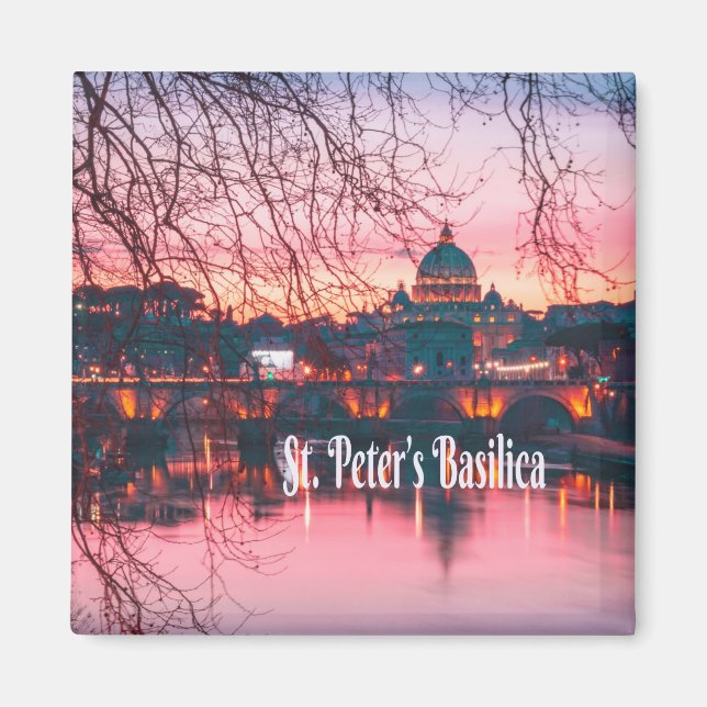 St. Peter’s Basilica, Rome, Italy Magnet (Front)