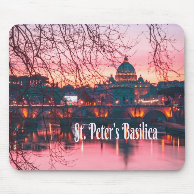 St. Peter’s Basilica, Rome, Italy Mouse Pad (Front)