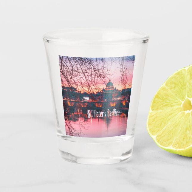 St. Peter’s Basilica, Rome, Italy Shot Glass (Front)