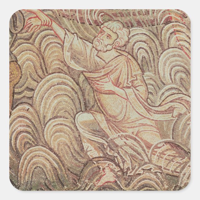 St. Peter Saved from Drowning Square Sticker (Front)