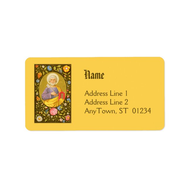 St. Peter the Apostle (PM 07) NB Add Label 1b (Front)