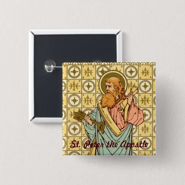St. Peter the Apostle (RLS 14) 15 Cm Square Badge (Front & Back)