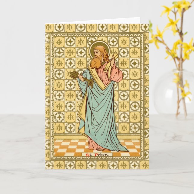 St. Peter the Apostle (RLS 14) Blank Greeting Card (Yellow Flower)