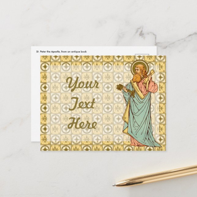 St. Peter the Apostle (RLS 14) Postcard 1 (Front/Back In Situ)