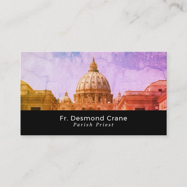 St. Peter's Basilica, Christianity, Religious Business Card (Front)