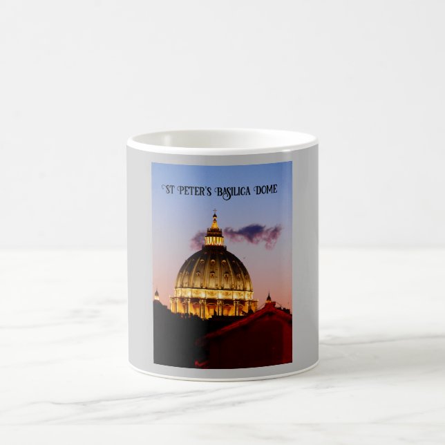 St Peter's Basilica Dome, Vatican City Coffee Mug (Center)