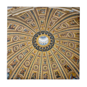 St. Peter's Basilica Dome - Vatican, Rome, Italy Ceramic Tile