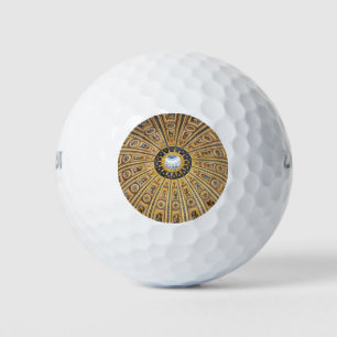 St. Peter's Basilica Dome - Vatican, Rome, Italy Golf Balls