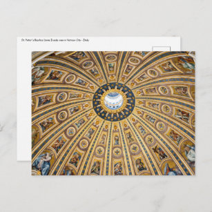 St. Peter's Basilica Dome - Vatican, Rome, Italy Postcard