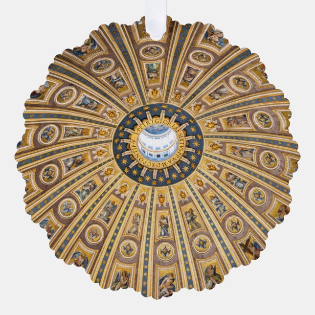 St. Peter's Basilica Dome - Vatican, Rome, Italy Tree Decoration Card (Front)