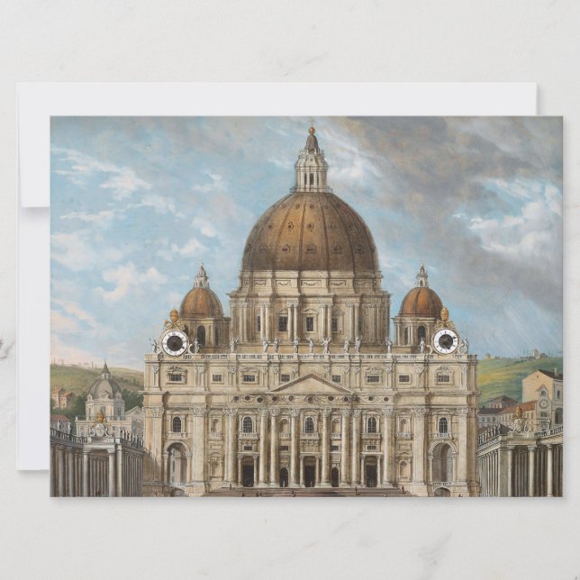 St Peter's Basilica in the Vatican City Card (Front)