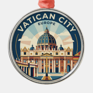 St. Peter's Basilica Vatican City Metal Ornament