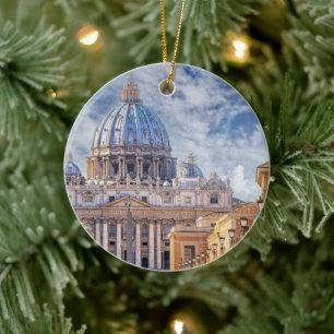 St. Peter's Basilica, Vatican City, Rome Ceramic Ornament