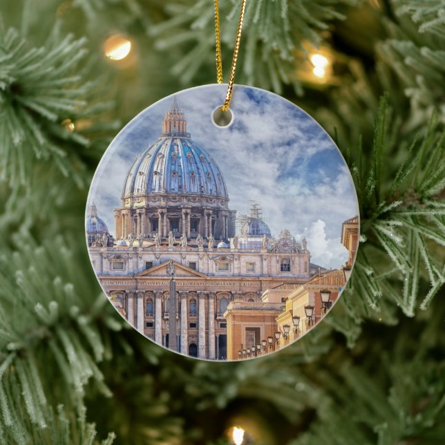 St. Peter's Basilica, Vatican City, Rome  Ceramic Ornament (Tree)