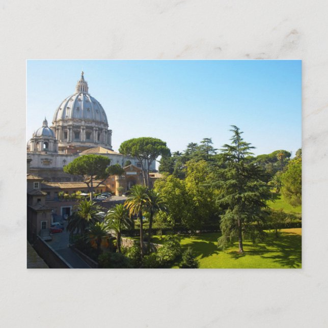 St. Peter's Basilica, Vatican City, Rome, Italy Postcard (Front)