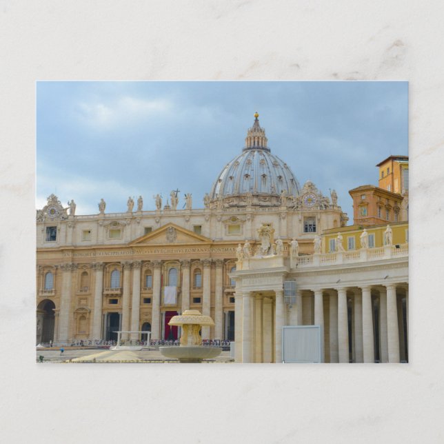 St. Peters Basilica Vatican in Rome Italy Postcard (Front)