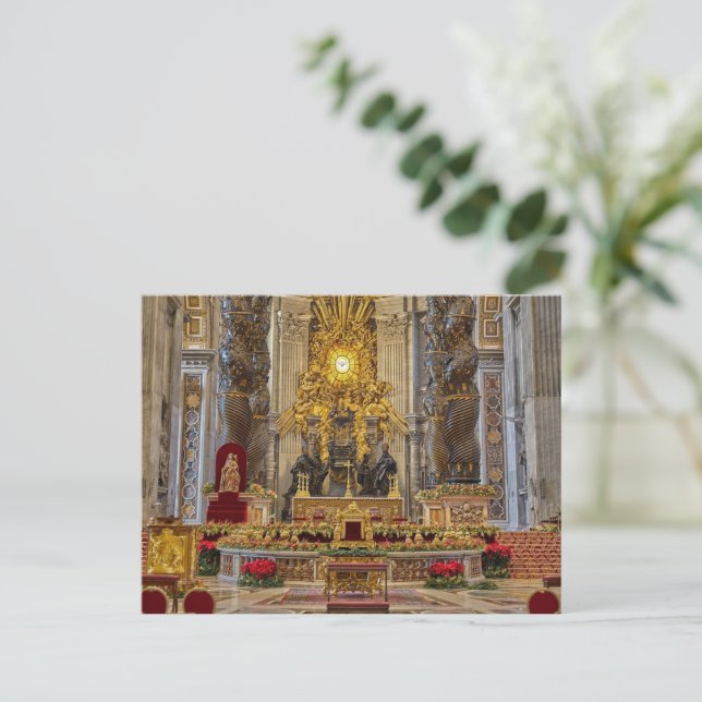 St Peter's Basilica, Vatican Postcard (Standing Front)