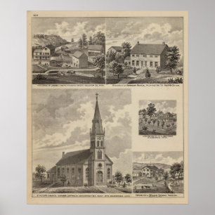 St. Peter's Church, Caledonia, Minnesota Poster