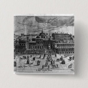 St. Peter's Church, from 'Views of Rome' 15 Cm Square Badge