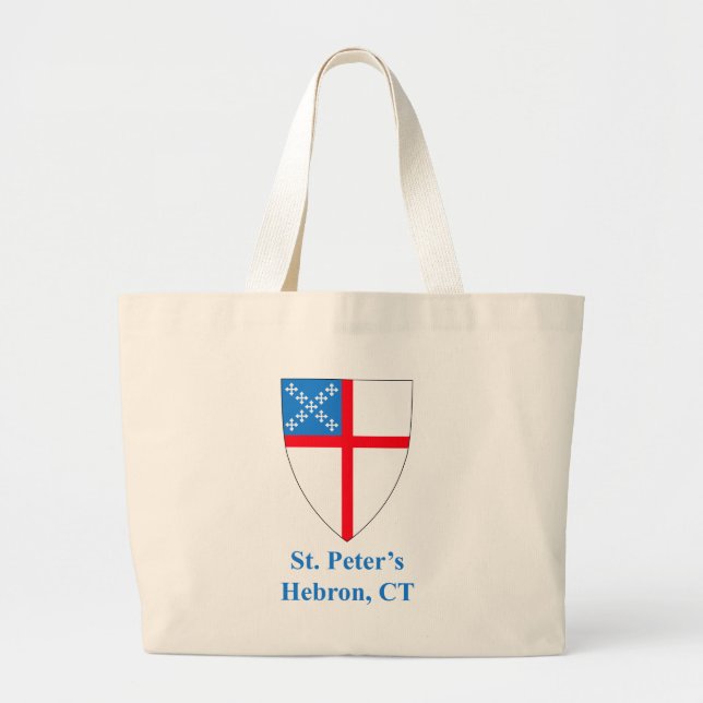 St Peter's Episcopal Shield Jumbo Tote Bag (Front)